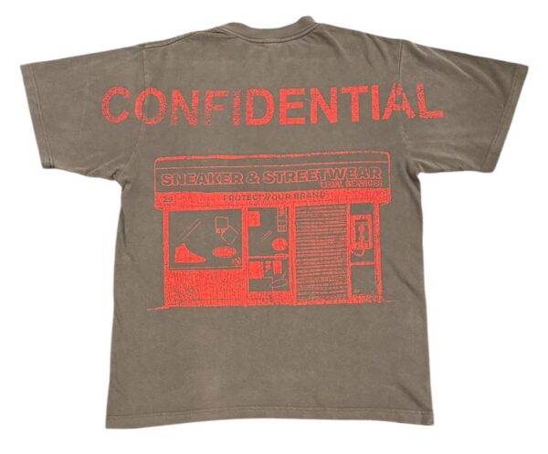 Talk Is Cheap Until You Hire a Lawyer - Vintage Wash T-shirt - Black/Red - Image 2